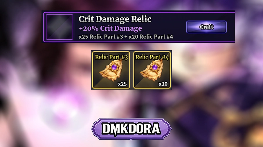 Crit Damage Relic ( 20% Crit Damage )